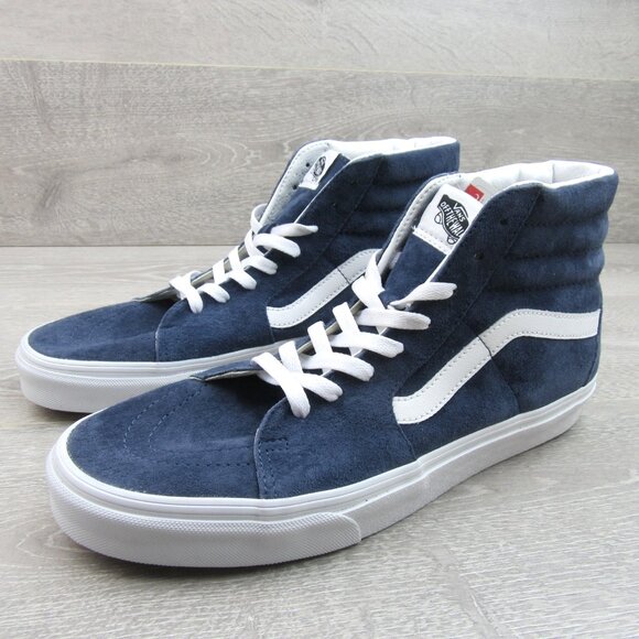 Vans Sk8-Hi Suede Sneakers Mens Size 11.5 Indigo Blue NEW - Picture 4 of 16